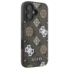 Чехол Guess Peony On 4G Background для iPhone 16 Brown with MagSafe (GUHMP16SP4PWPW)