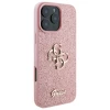 Чехол Guess Glitter Script Big 4G для iPhone 16 Pro Max Pink (GUHCP16XHG4SGP)