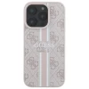 Чохол Guess 4G Printed Stripes для iPhone 16 Pro Max Pink with MagSafe (GUHMP16XP4RPSP)