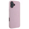 Чехол Guess Grained Gold Ring для iPhone 16 Plus Pink with MagSafe (GUHMP16MPGHSMMP)