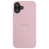 Чехол Guess Grained Gold Ring для iPhone 16 Plus Pink with MagSafe (GUHMP16MPGHSMMP)