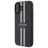 Чохол Guess 4G Printed Stripes для iPhone 16 Plus Black with MagSafe (GUHMP16MP4RPSK)