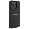 Чехол Guess Grained Gold Ring для iPhone 16 Pro Max Black with MagSafe (GUHMP16XPGHSMMK)