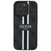 Чехол Guess 4G Printed Stripes для iPhone 16 Pro Max Black with MagSafe (GUHMP16XP4RPSK)