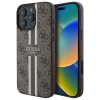 Чохол Guess 4G Printed Stripes для iPhone 16 Pro Max Brown with MagSafe (GUHMP16XP4RPSW)