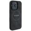 Чохол Guess 4G Collection Leather Metal Logo для iPhone 16 Pro Black with MagSafe (GUHMP16LG4GFRK)