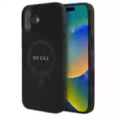 Чохол Guess Saffiano для iPhone 16 Plus Black with MagSafe (GUHMP16MPSAHMCK)