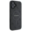 Чохол Guess 4G Collection Leather Metal Logo для iPhone 16 Plus Black with MagSafe (GUHMP16MG4GFRK)