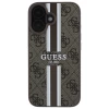 Чохол Guess 4G Printed Stripes для iPhone 16 Plus Brown with MagSafe (GUHMP16MP4RPSW)