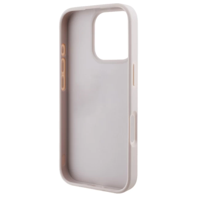 Чохол Guess 4G Metal Gold Logo для iPhone 16 Pro Max Pink (GUHCP16XG4GFPI)