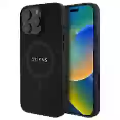 Чохол Guess Saffiano для iPhone 16 Pro Max Black with MagSafe (GUHMP16XPSAHMCK)