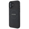 Чехол Guess Saffiano Peony Classic Logo для iPhone 16 Plus Black with MagSafe (GUHMP16MPSAPSMEK)