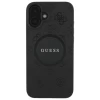 Чехол Guess Saffiano Peony Classic Logo для iPhone 16 Plus Black with MagSafe (GUHMP16MPSAPSMEK)