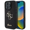 Чехол Guess Glitter Script Big 4G для iPhone 16 Pro Black (GUHCP16LHG4SGK)