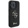 Чехол Guess Glitter Script Big 4G для iPhone 16 Pro Black (GUHCP16LHG4SGK)