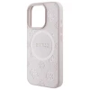 Чехол Guess Saffiano Peony Classic Logo для iPhone 16 Pro Max Pink with MagSafe (GUHMP16XPSAPSMEP)