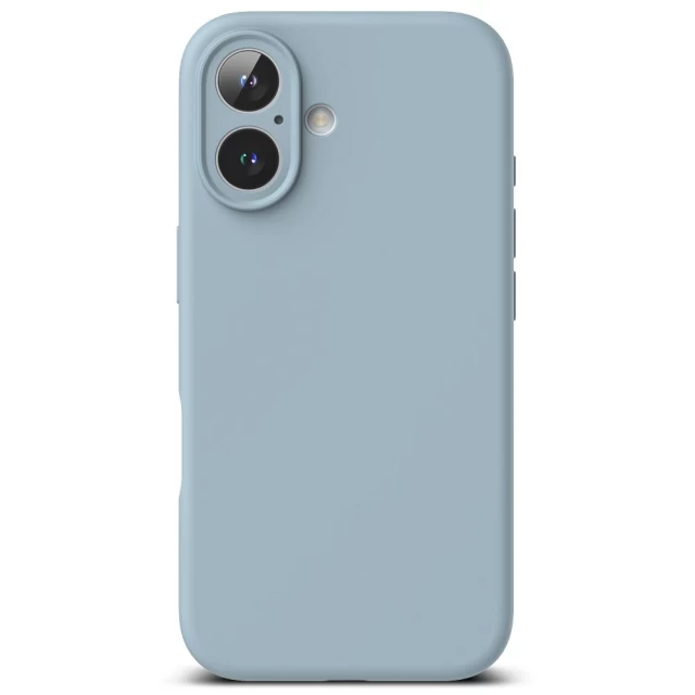 Чехол Ringke Silicone Magnetic для iPhone 16 Blue with MagSafe (8800274960619)