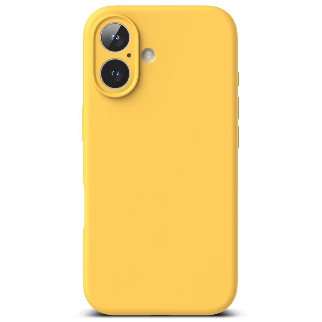 Чехол Ringke Silicone Magnetic для iPhone 16 Yellow with MagSafe (8800274960633)