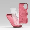 Чохол Ringke Silicone Magnetic для iPhone 16 Pink with MagSafe (8800274960657)