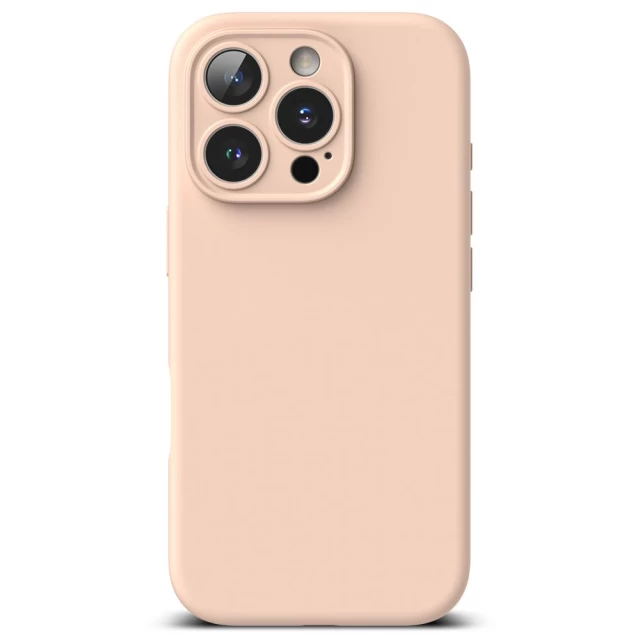 Чехол Ringke Silicone Magnetic для iPhone 16 Pro Pink Sand with MagSafe (8809961789960)