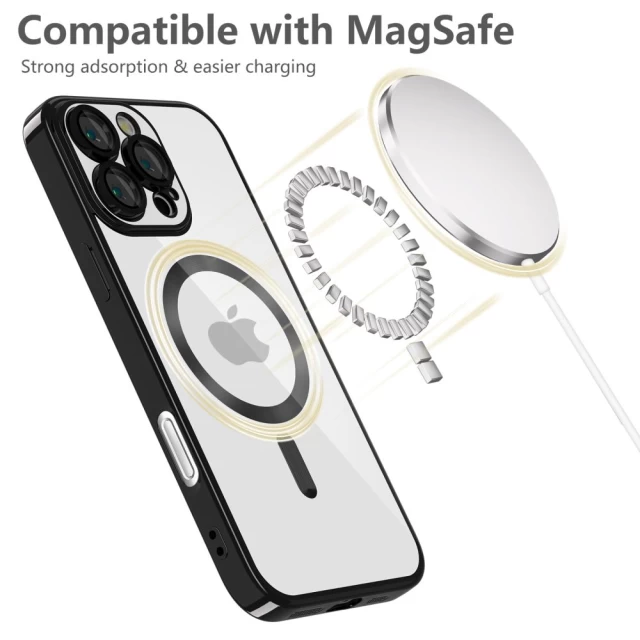 Чохол Tech-Protect MagFlex для iPhone 16 Pro Shiny Black with MagSafe (5906302311361)