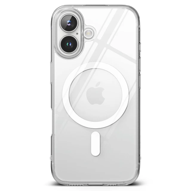 Чехол Ringke Fusion Magnetic для iPhone 16 Clear with MagSafe (8800274960435)