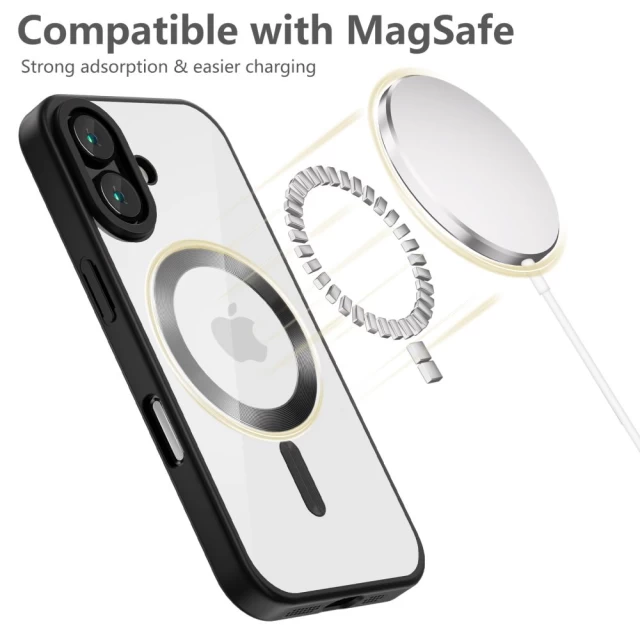 Чохол Tech-Protect MagFlex для iPhone 16 Satin Black with MagSafe (5906302312108)