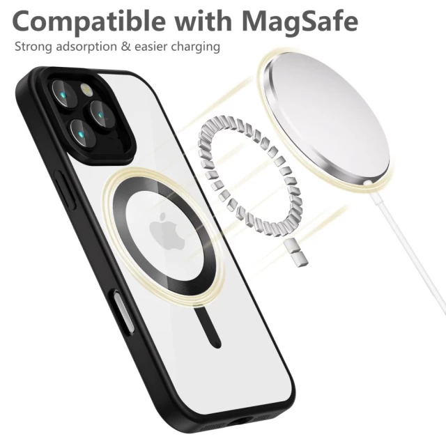 Чохол Tech-Protect MagFlex для iPhone 16 Pro Max Satin Black with MagSafe (5906302312122)