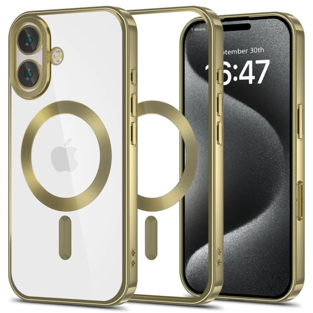 Чехол Tech-Protect MagFlex для iPhone 16 Satin Gold with MagSafe (5906302312139)