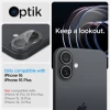 Захисне скло Spigen для камери iPhone 16 | 16 Plus Optik Glas. TR (2 pack) Crystal Clear (AGL07923)