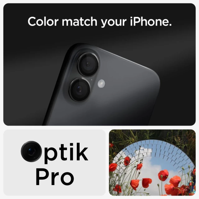 Захисне скло Spigen для камери iPhone 16 | 16 Plus Optik Pro Glas. TR 