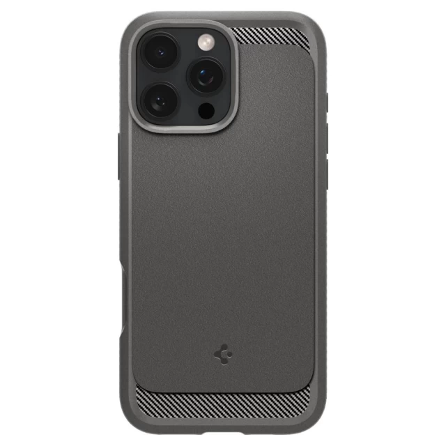 Чехол Spigen Rugged Armor для iPhone 16 Pro Max Grey with MagSafe (ACS07987)