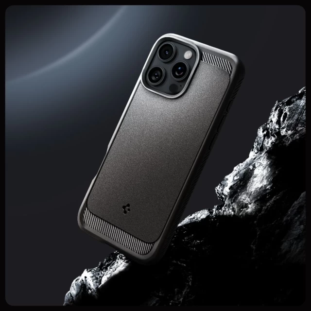 Чехол Spigen Rugged Armor для iPhone 16 Pro Max Grey with MagSafe (ACS07987)