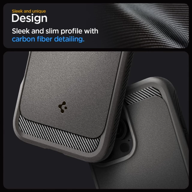 Чохол Spigen Rugged Armor для iPhone 16 Pro Max Grey with MagSafe (ACS07987)