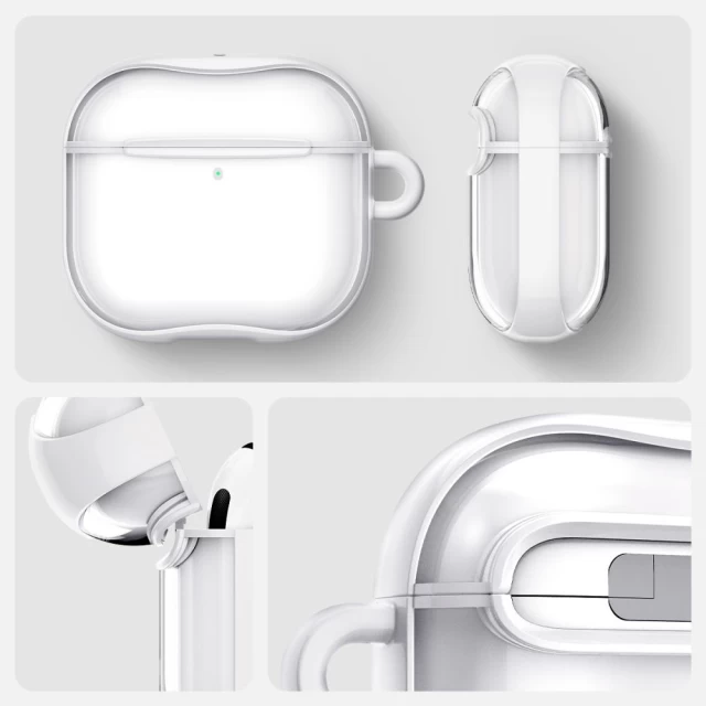 Чехол для наушников Spigen Ultra Hybrid для AirPods 4 Jet White (ACS08643)