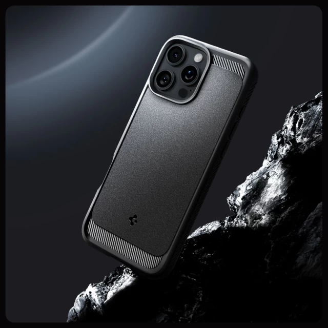 Чохол Spigen Rugged Armor для iPhone 16 Pro Matte Black with MagSafe (ACS08115)