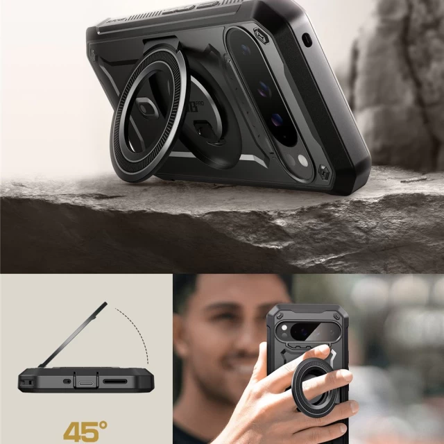 Чехол Supcase Unicorn Beetle Pro Mag для Google Pixel 9 | 9 Pro Black with MagSafe (843439151536)