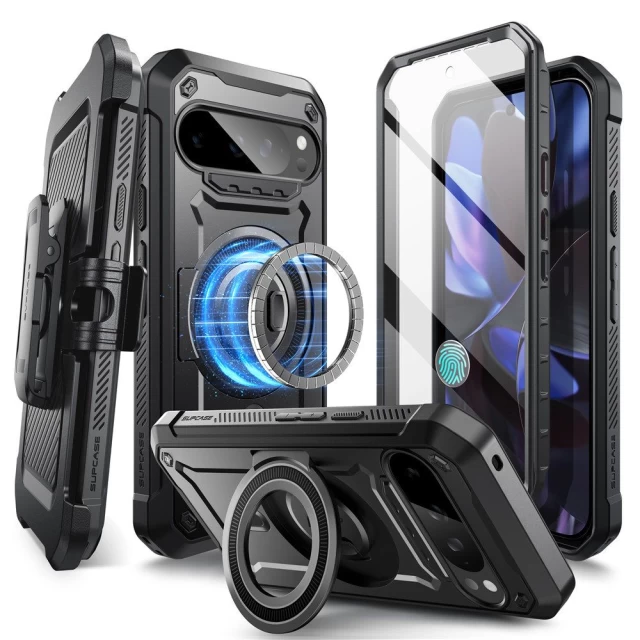 Чехол Supcase Unicorn Beetle Pro Mag для Google Pixel 9 | 9 Pro Black with MagSafe (843439151536)