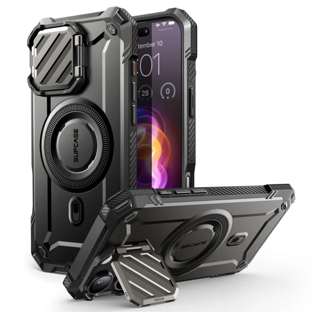 Чехол Supcase Unicorn Beetle XT Mag для iPhone 16 Black with MagSafe (843439150287)