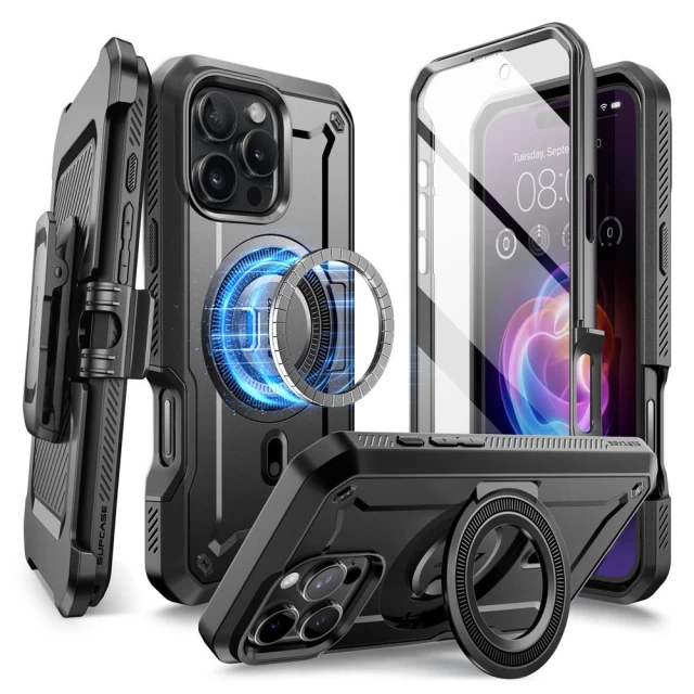 Чохол Supcase Unicorn Beetle Pro Mag для iPhone 16 Pro Black with MagSafe (843439150454)