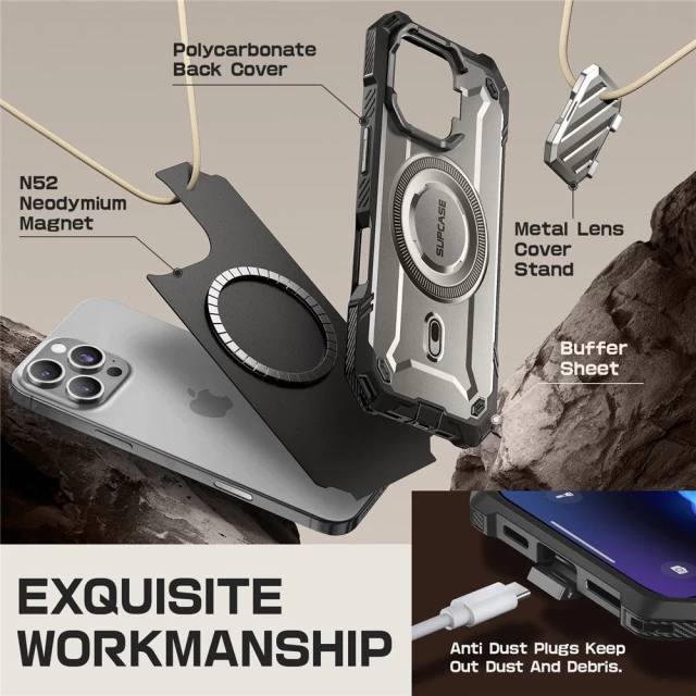 Чохол Supcase Unicorn Beetle XT Mag для iPhone 16 Pro Tigrey with MagSafe (843439150508)