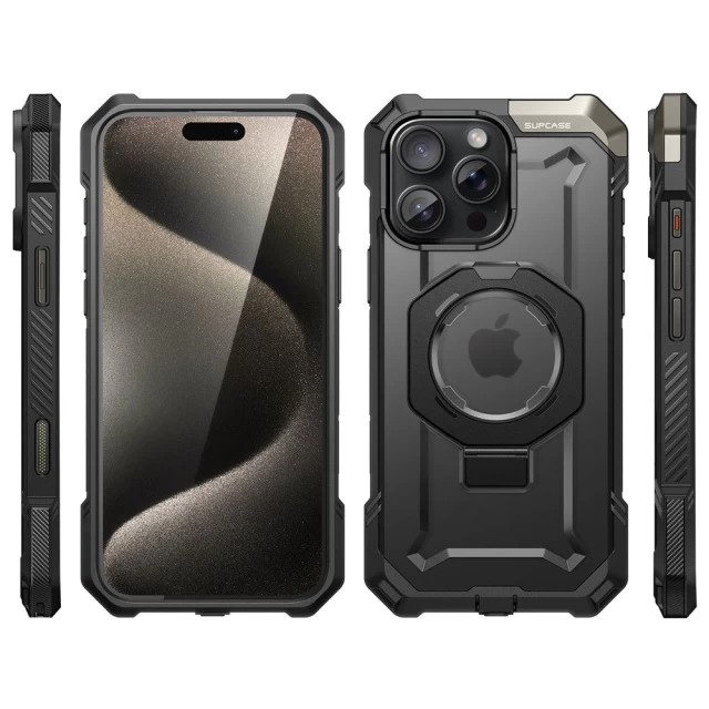 Чехол Supcase Unicorn Beetle Grip Mag для iPhone 16 Pro Black with MagSafe (843439150522)