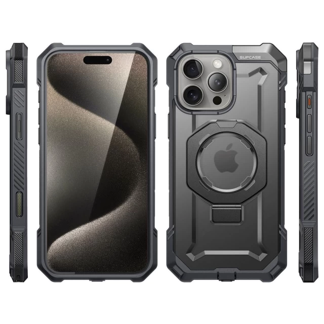 Чехол Supcase Unicorn Beetle Grip Mag для iPhone 16 Pro Max Grey with MagSafe (843439150829)