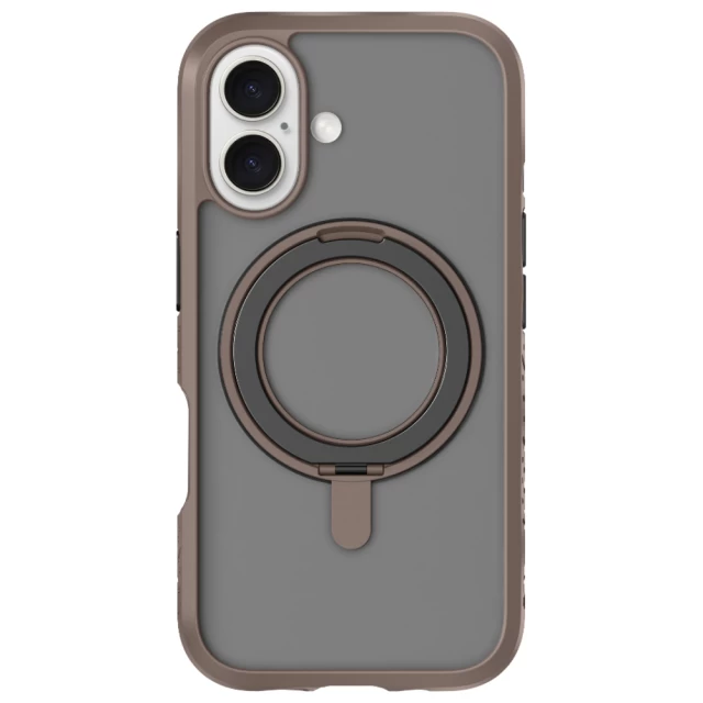 Чохол LAUT CRYSTAL MATTER для iPhone 16 Earth Brown with MagSafe (L_IP24A_CM_BR)