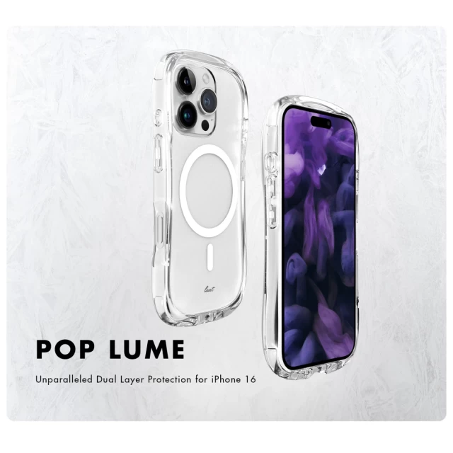 Чохол LAUT POP LUME для iPhone 16 Plus Crystal with MagSafe (L_IP24C_PL_UC)