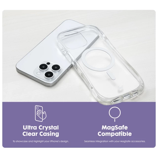 Чехол LAUT POP LUME для iPhone 16 Pro Crystal with MagSafe (L_IP24B_PL_UC)