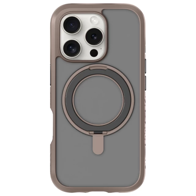 Чехол LAUT CRYSTAL MATTER для iPhone 16 Pro Earth Brown with MagSafe (L_IP24B_CM_BR)