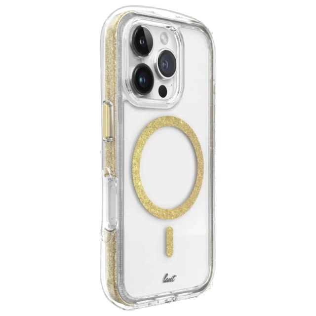 Чохол LAUT AERO SPARKLE для iPhone 16 Pro Crystal Gold with MagSafe (L_IP24B_AS_GD)