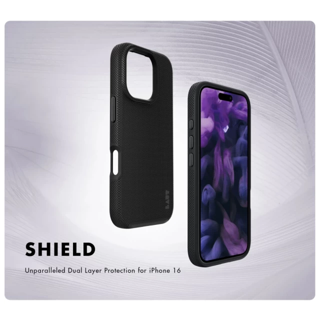 Чехол LAUT SHIELD для iPhone 16 Pro Black with MagSafe (L_IP24B_MSH_BK)