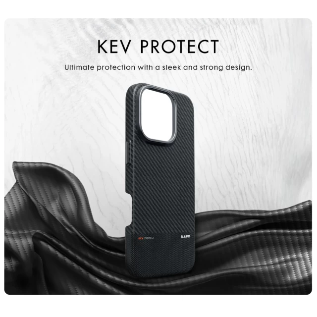 Чохол LAUT KEV PROTECT для iPhone 16 Pro Black with MagSafe (L_IP24B_KE_BK)